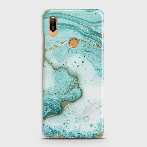 HUAWEI Y6 PRO 2019 Aqua Blue Marble Case
