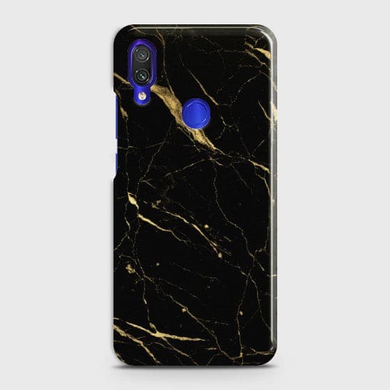 XIAOMI REDMI 7 Classic Golden Black Marble Customized  Premium Printed Hard Case CS-30426