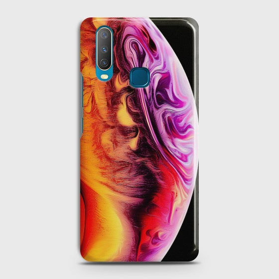 Vivo Y12 Texture Colorful Moon Case
