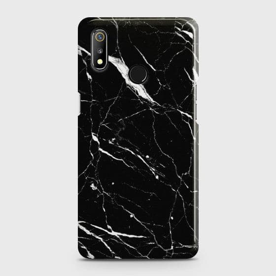 REALME 3 PRO Trendy Black Marble Case