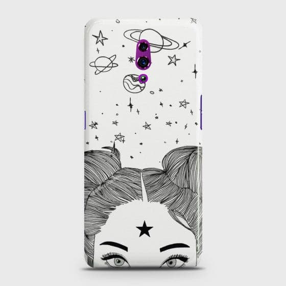 OPPO RENO Space Girl  Premium Printed Hard Case CS-30181