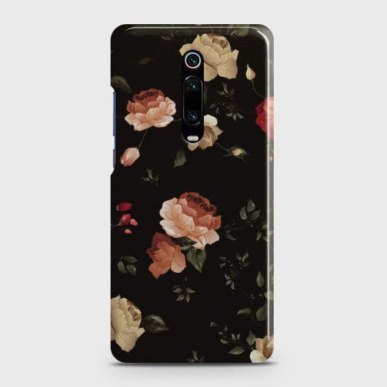 XIAOMI MI 9T Dark Rose Vintage Flowers Customized Case