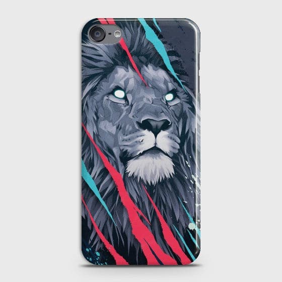 IPOD TOUCH 7 Abstract Animated Lion   Premium Printed Hard Case  CS-29370