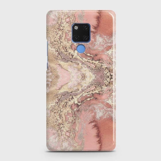 HUAWEI MATE 20 Trendy Chic Rose Gold Marble Case