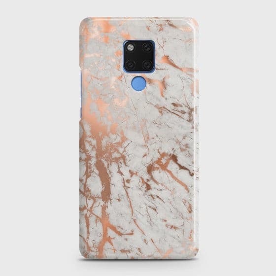 HUAWEI MATE 20 Chic Rose Gold Chrome Style Print Case