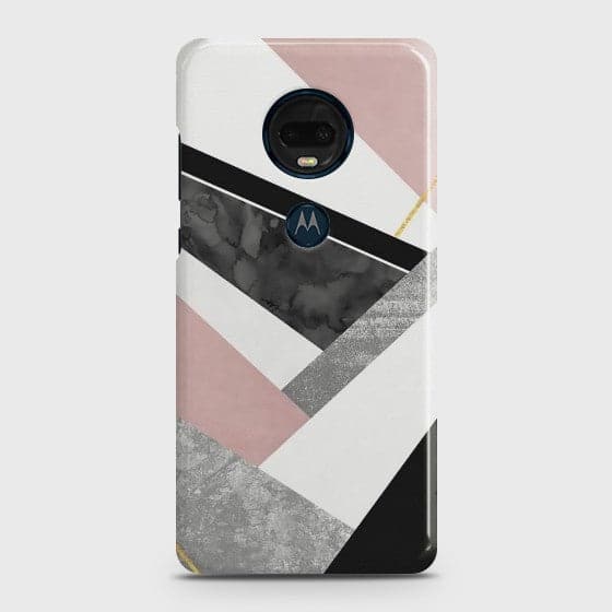 Motorola Moto G7 Geometric Luxe Marble  Premium Printed Hard Case  CS-29350