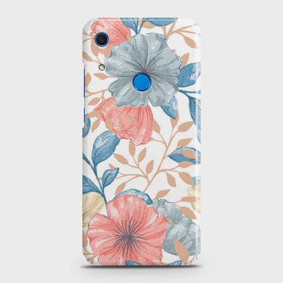 Huawei Y6s (2019) Seamless Flower  Premium Printed Glass soft Bumper shock Proof Case   CS-29033