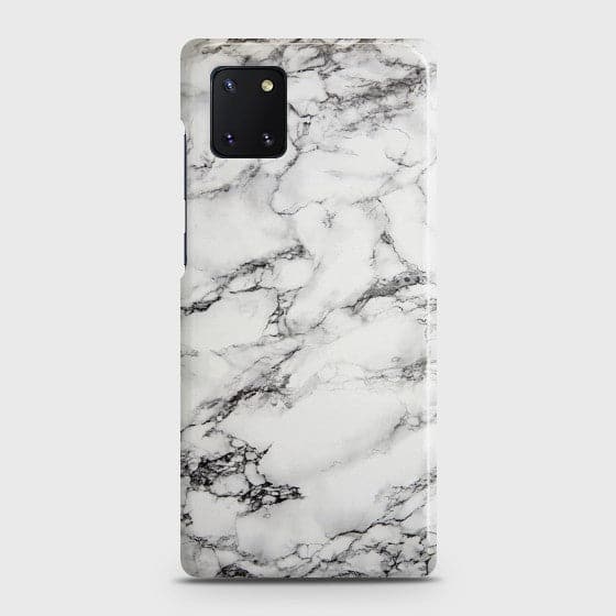 Galaxy Note 10 Lite Trendy White Marble Case