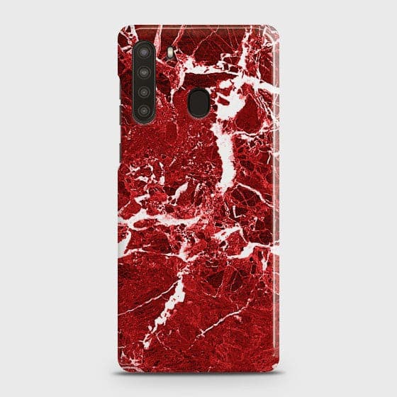 SAMSUNG GALAXY A21 Deep Red Marble Case