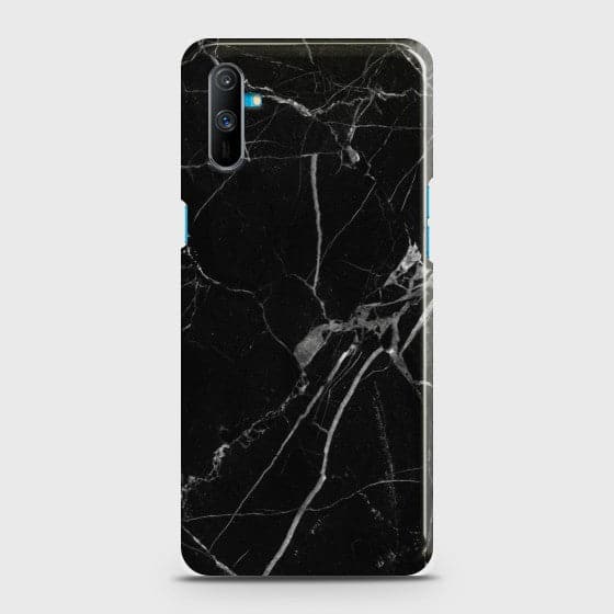 Realme C3 Black Classic Marble Case