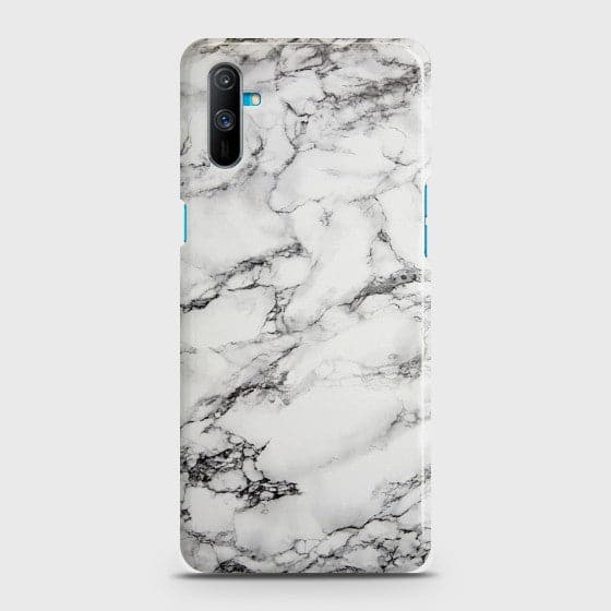 Realme C3 Trendy White Marble Case