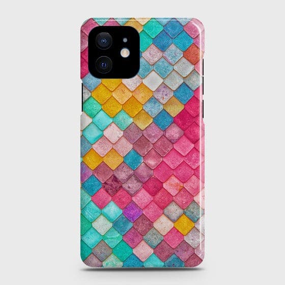 iPhone 12 Mini Colorful Mermaid Scales Case