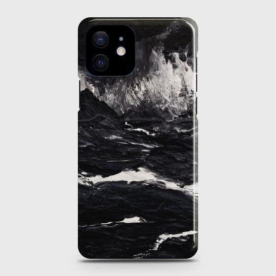 iPhone 12 Mini Black Marble Case
