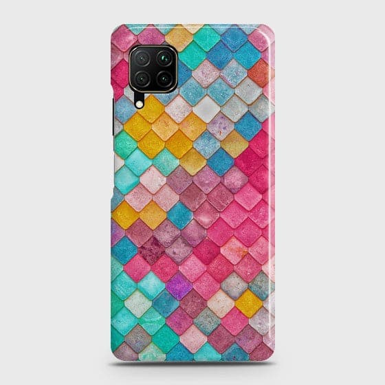 Huawei P40 Lite Colorful Mermaid Scales Case
