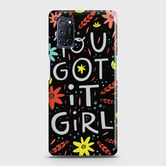 OPPO A52 You Got It Premium Printed Glass soft Bumper shock Proof CaseCS-29233