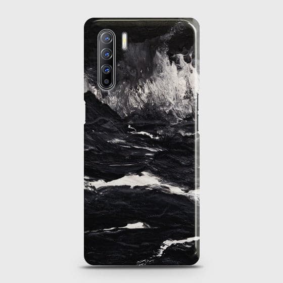 Oppo A91 Black Marble Case