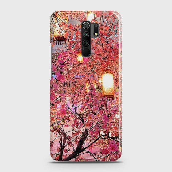 Xiaomi Redmi 9 Pink blossoms Lanterns Case