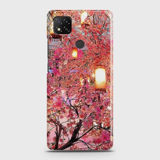 Xiaomi Redmi 9C Pink blossoms Lanterns Case
