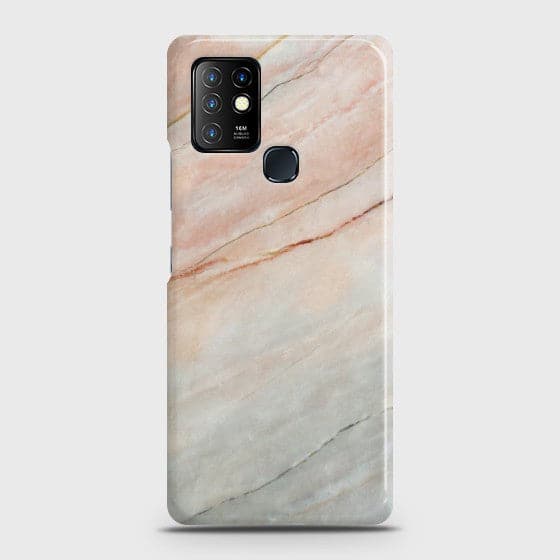 Infinix Hot 10 Smoked Coral Marble Case