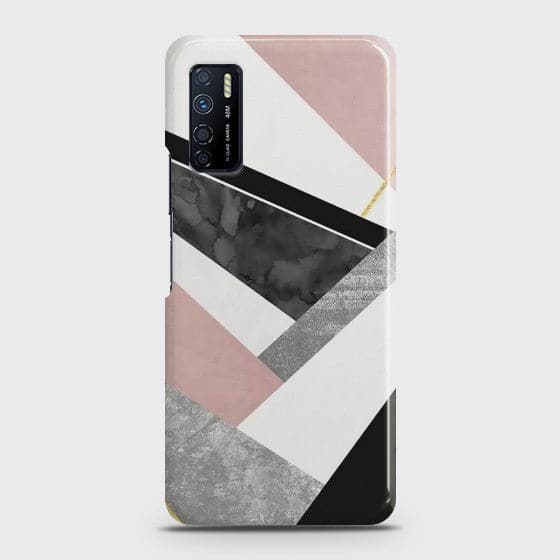 Infinix Note 7 Lite Geometric Luxe Marble Premium Printed hard case CS-29888  CS-30168