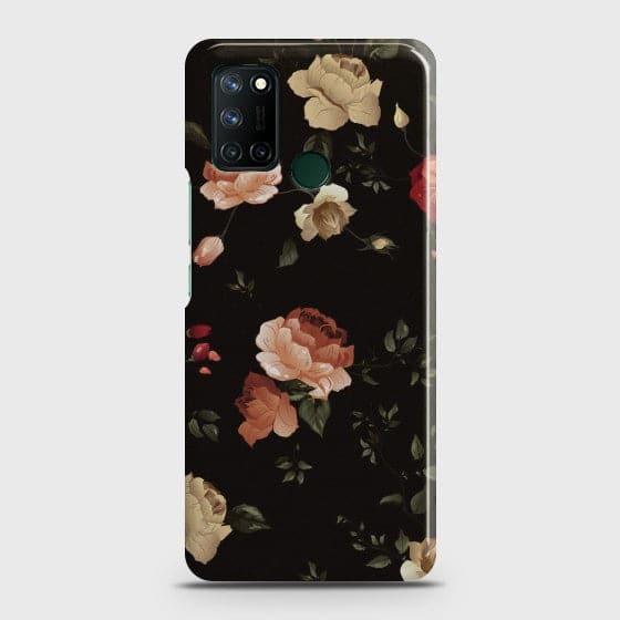 Realme 7i Dark Rose Vintage Flowers Case