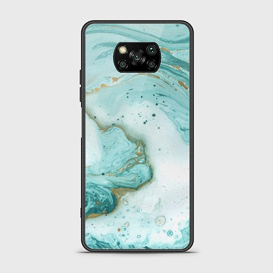 Xiaomi Poco X3 Aqua Blue Marble Case