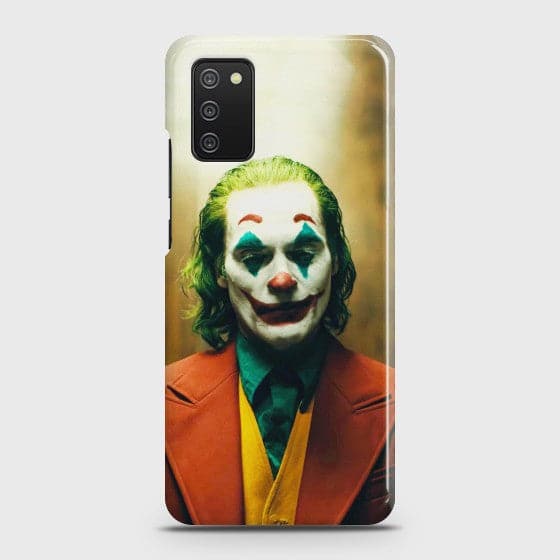 Galaxy A02s Joaquin Phoenix Joker  Premium Printed Glass soft Bumper Shock Proof CaseCS-21272