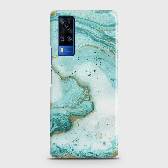 Vivo Y51 2020 Aqua Blue Marble Case