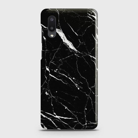 Galaxy A02 Trendy Black Marble Case