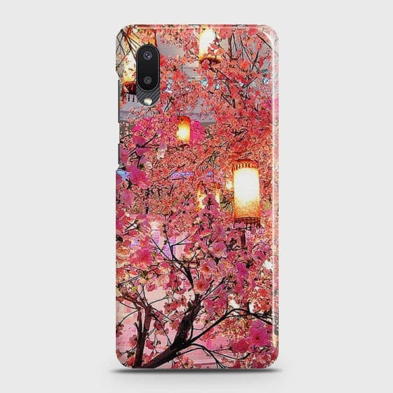 Galaxy A02 Pink blossoms Lanterns Case