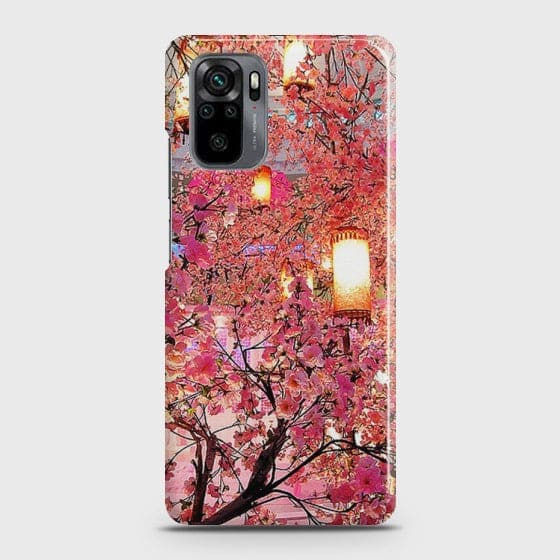 Xiaomi Redmi Note 10 Pink blossoms Lanterns Case