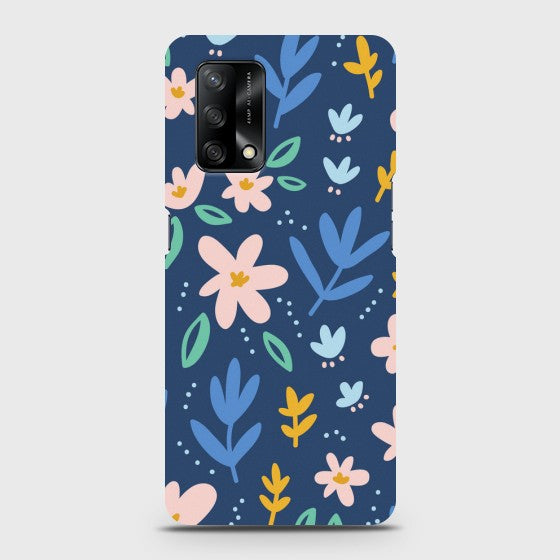 Oppo F19 Colorful Flowers Case