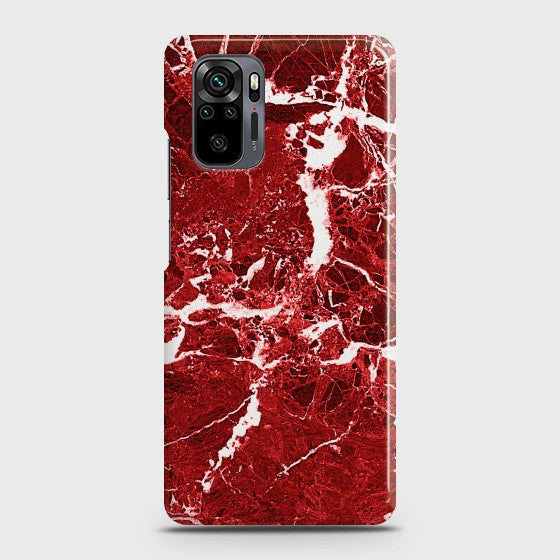 Redmi Note 10 Pro Max Deep Red Marble Case