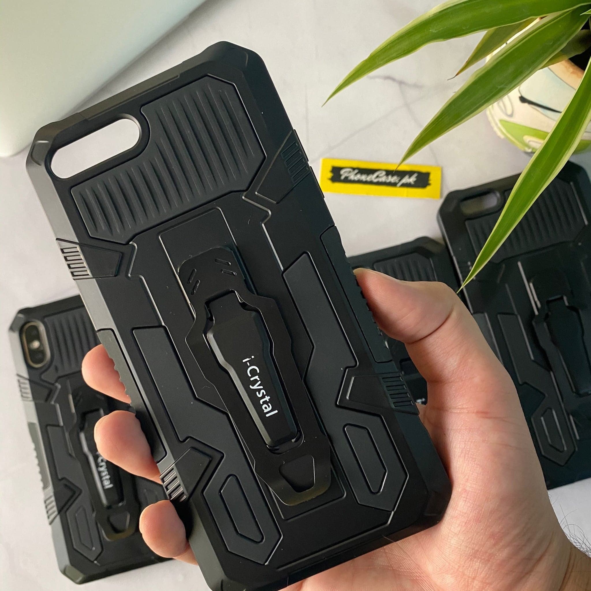 iCrystal Branded Military Army Grade Hybrid shock Proof Case For All iPhone Models