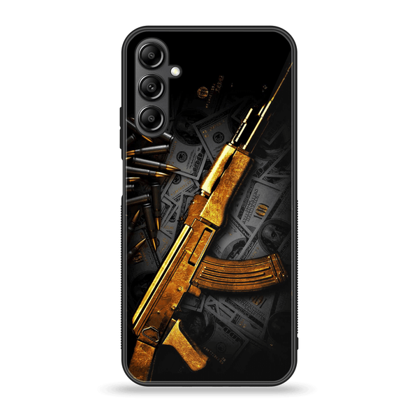 Samsung Galaxy A14 - Dollar Design 6 - Premium Printed Glass soft Bumper shock Proof Case CS-47124