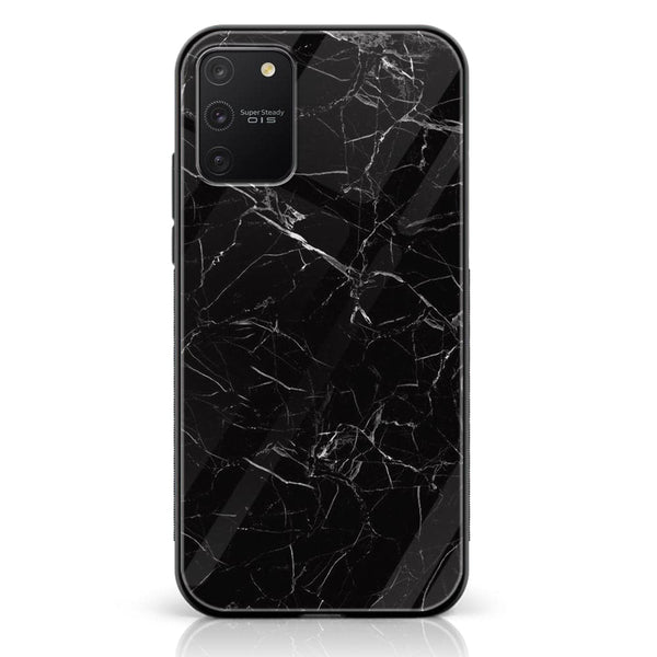 Galaxy S10 Lite - Black Marble Series - Premium Printed Glass soft Bumper shock Proof Case