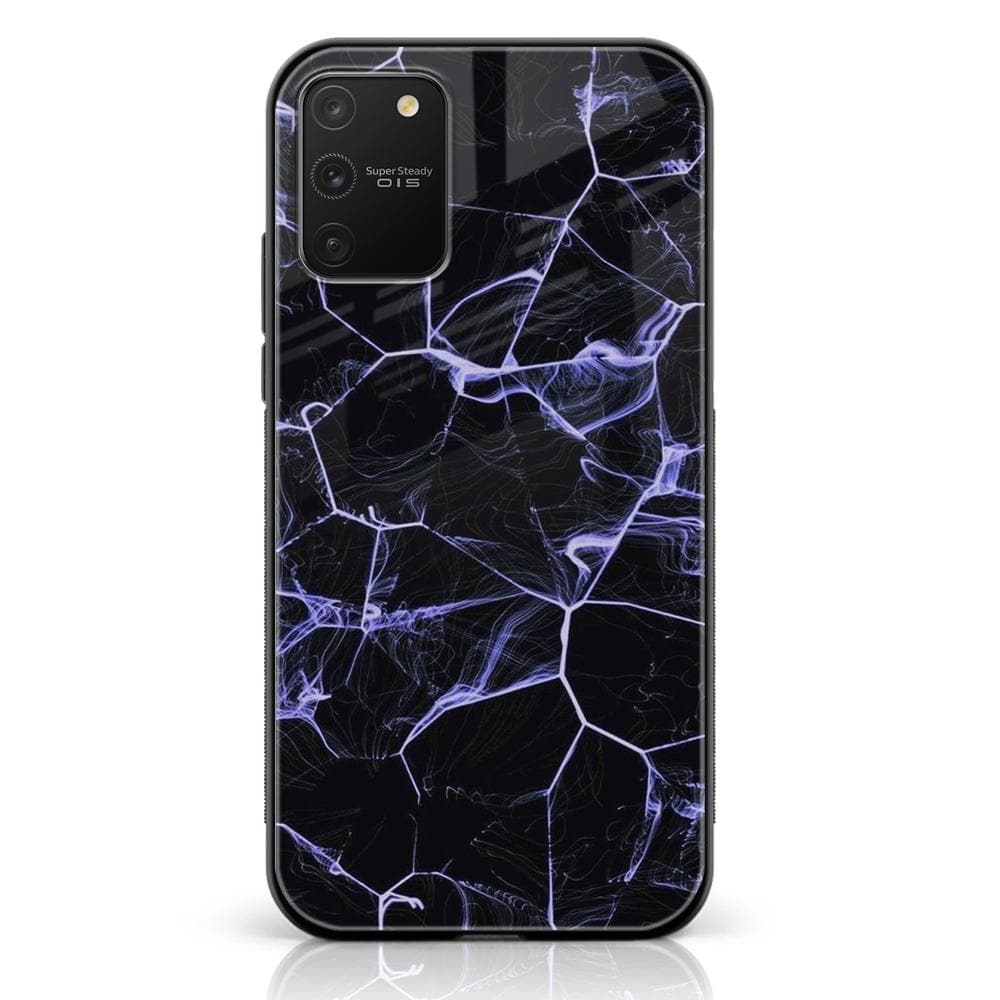 Galaxy S10 Lite - Black Marble Series - Premium Printed Glass soft Bumper shock Proof Case