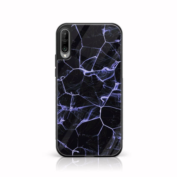 Galaxy A50/ A50s/ A30s - Black Marble Design 10 - Premium Printed Glass soft Bumper shock Proof Case  CS-21267
