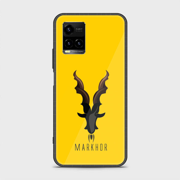 Vivo Y21 4G/ Y33s/ Y21s/ Y21A/ Y21T/Y33T- Markhor Design 1 - Premium Printed Glass soft Bumper shock Proof Case CS-15473 CS-29491 CS-30581