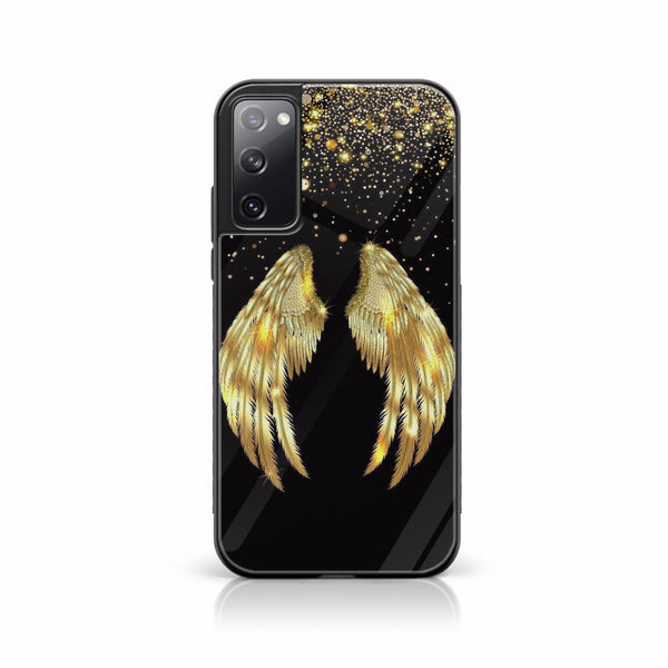 Galaxy S20 FE - Angel Wing Design 1 - Premium Printed Glass soft Bumper shock Proof Case CS-19266