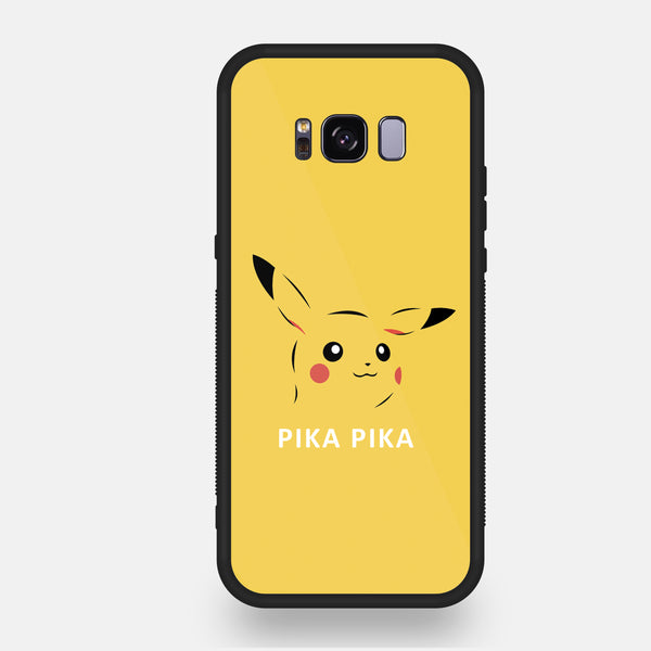 Samsung S8 Plus Cartoon Series Premium Printed Glass soft Bumper shock Proof Case