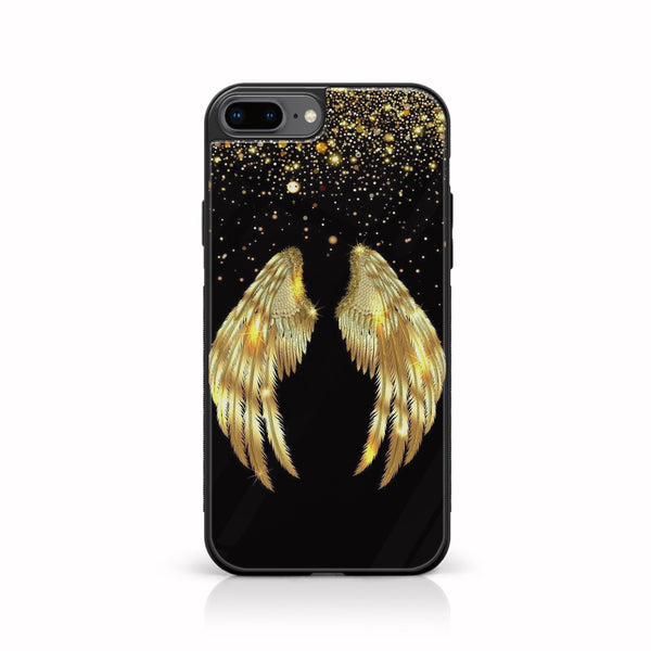 iPhone 7 Plus/ 8 Plus - Angel Wings Design 1 - Premium Printed Glass soft Bumper shock Proof Case CS-18181