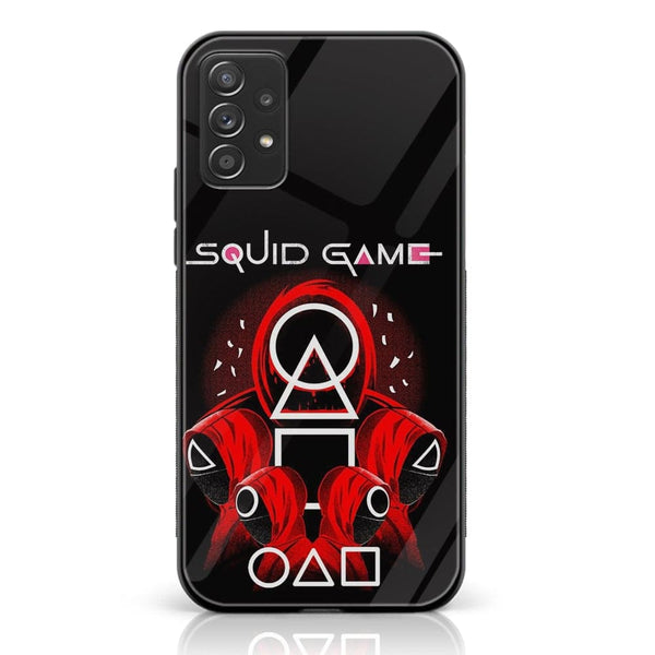 Samsung Galaxy A33- Squid Game Design 1  - Premium Printed Glass soft Bumper shock Proof Case  CS-24629