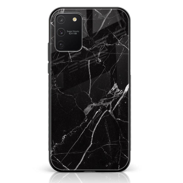 Galaxy S10 Lite - Black Marble Design 2- Premium Printed Glass soft Bumper shock Proof Case CS-12539