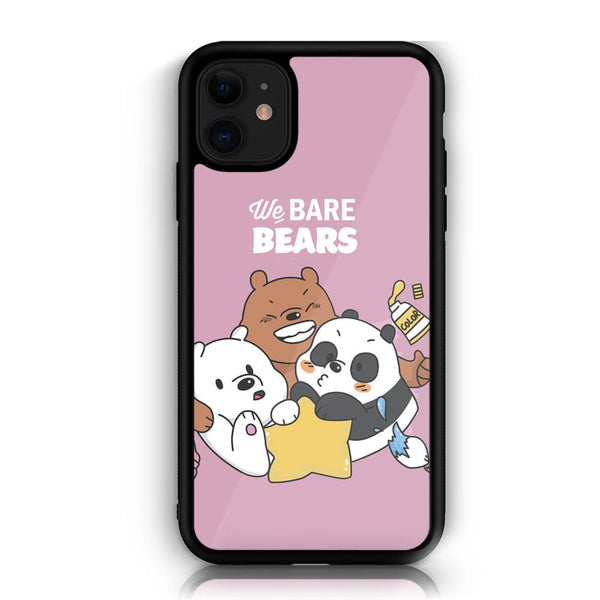 iPhone 11 Cartoon Design 2 Premium Printed Glass soft Bumper shock Proof Case CS-20910