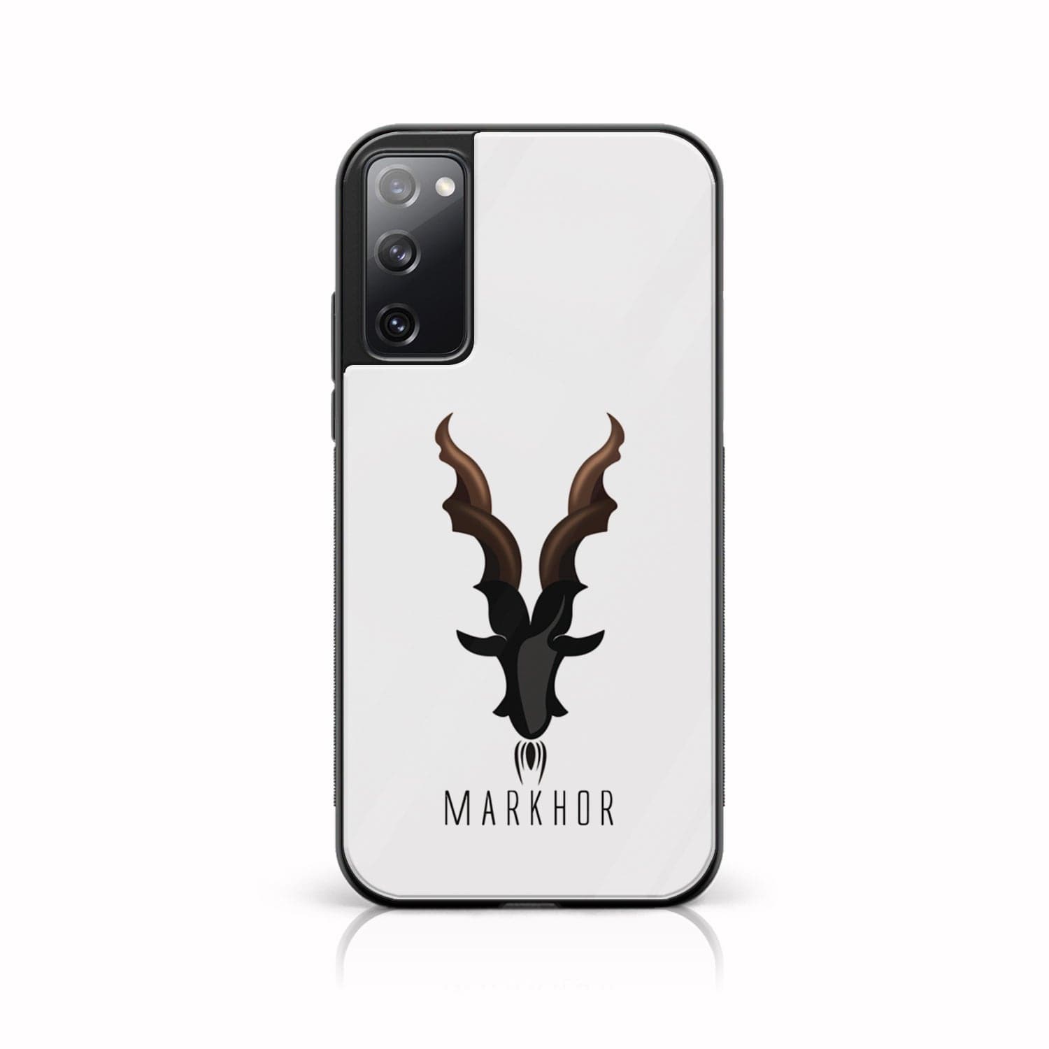 Galaxy S20 FE - Markhor Series - Premium Printed Glass soft Bumper shock Proof Case