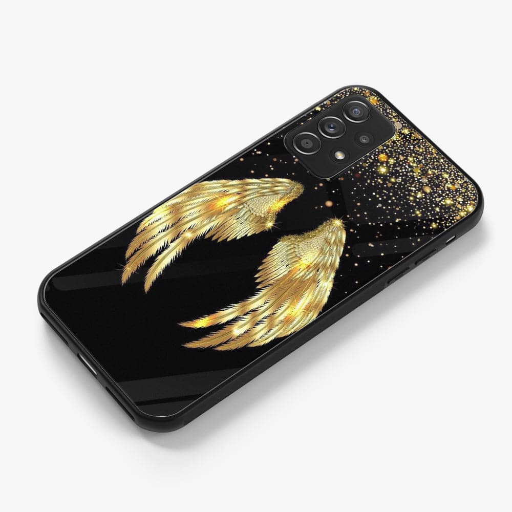 Galaxy S8 - Angel Wing Series - Premium Printed Glass soft Bumper shock Proof Case