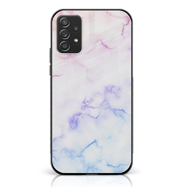 Samsung Galaxy A33 - White Marble  Design 2  - Premium Printed Glass soft Bumper shock Proof Case  CS-25739