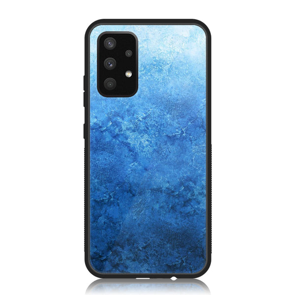 Samsung Galaxy A13 - Blue Marble Design 2 - Premium Printed Glass soft Bumper shock Proof Case CS-18131