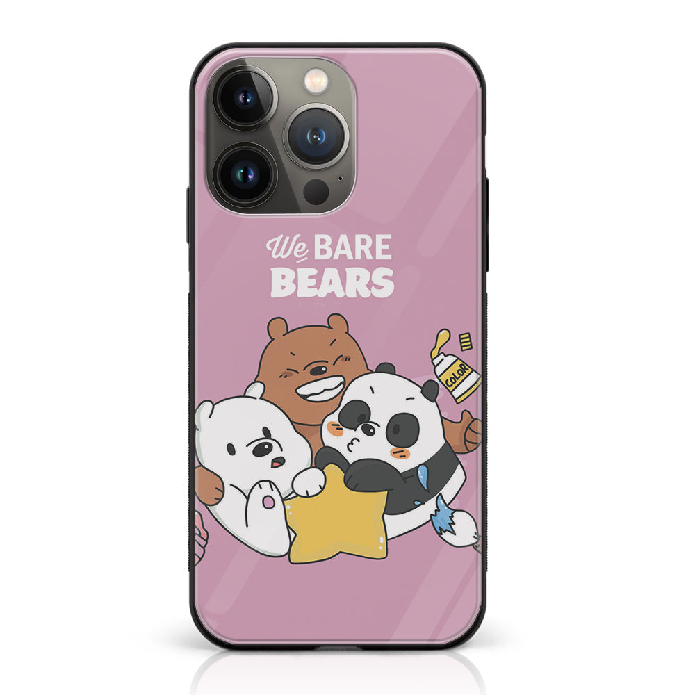 iPhone 14 Pro - Cartoon Series - Premium Printed Glass soft Bumper shock Proof Case